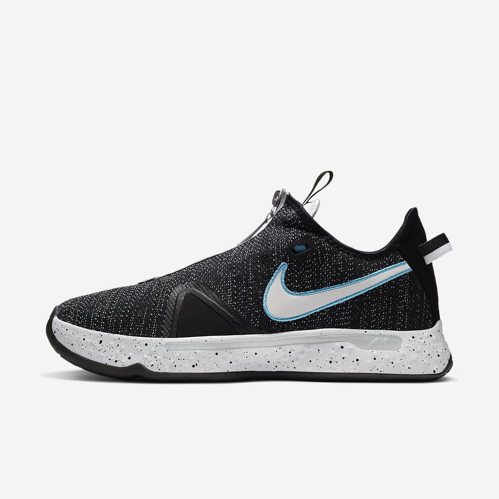 Chaussure De Basket Nike PG 4 Noir 3815-094 Black/Wolf Grey/Blue Fury/White Homme | CVP-25192743